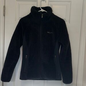 Columbia Black Fleece Zip-Up Jacket